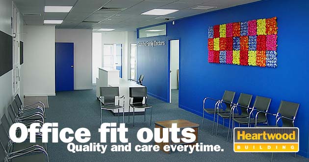 Office fit outs. Quality and care everytime. Heartwood Building.